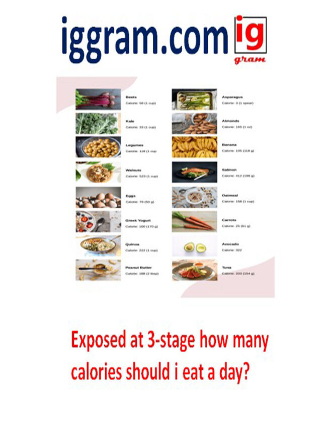 Exposed at 3-stage how many calories should i eat a day?