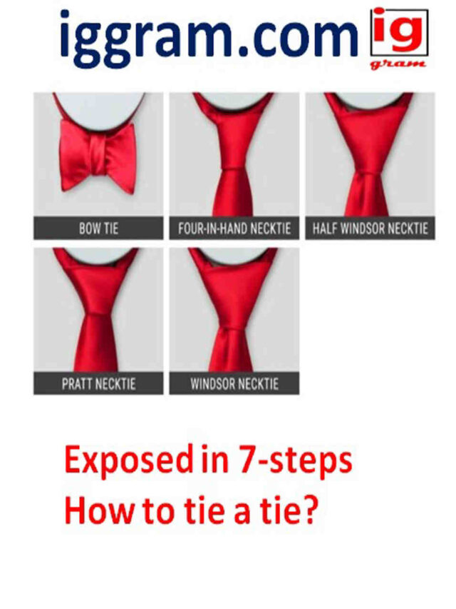 Exposed in 7-steps How to tie a tie?