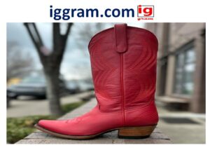 men’s red cowboy boots