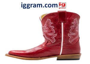 men’s red cowboy boots