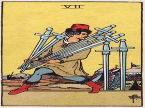 7 of Swords reversed