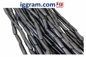 Ebony Tube Beads