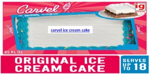 carvel ice cream cake