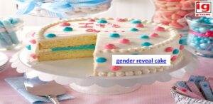 gender reveal cake