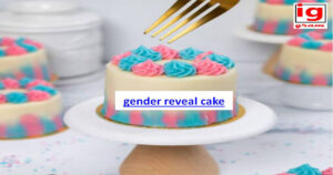 gender reveal cake