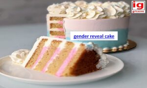 gender reveal cake