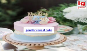 gender reveal cake