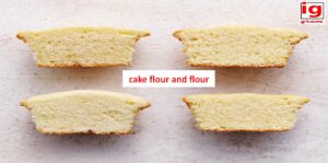Cake flour and flour